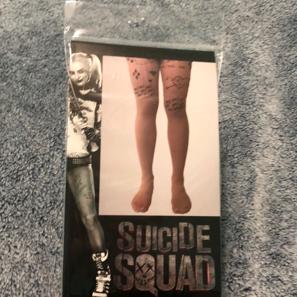 Harley Quinn tattoo tights!!